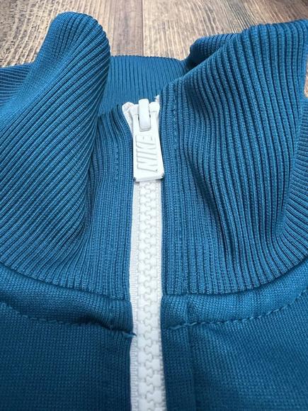 588812-393 NIKE AIR Time 2.0 JACKET Basketball Teal Turquoise Mockneck Mens S - Picture 5 of 9